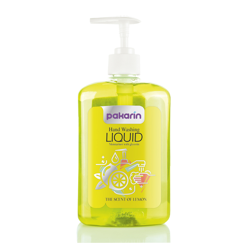مایع دستشویی شفاف زرد ۵۰۰ گرمی پاکارین